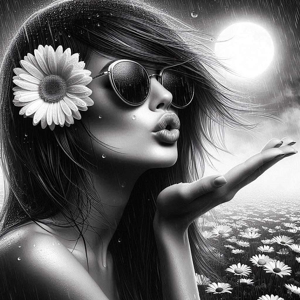DigitalArtKyiv's tweet photo. When the night becomes a poet... She is a poem written with the light of the moon and the scent of daisies. One blown kiss and you are lost forever. #DigitalDreams #BWaesthetic #MoonMuse #ArtVibes #MonochromeMagic #CityInHerEyes #digitaldream #artwithsoul #DigitalDreams https://t.co/XviBSefAzK