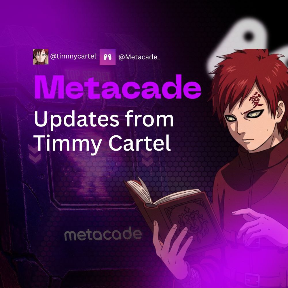 timmycartel's tweet photo. A big week for @Metacade_. Let’s catch up.

The focus stayed clear. Build with creators. Move with the culture. Set the stage for what comes next.

It started with a simple truth.

Creators are the pulse of this industry. 

Whether you are minting on Zora, making noise on Farcaster, or gearing up to launch inside Club Cade, your work pushes this space forward.

Now it is time to get rewarded for it.

@Metacade_ is serious about supporting the creator movement. 

Building tools, creating systems, and opening doors for players, builders, and believers across @base.

$MCADE represents more than a token. It represents momentum.

And it is picking up fast.

This week also set the path for what is coming next.

@Metacade_ is heading to Dubai for TOKEN2049 from April 30 to May 1.

Big conversations are coming. Bigger moves will follow.

Connections that will shape the next chapter.

The build continues. The mission stays clear.

And if you are paying attention, you can already see where this is heading.

#TOKEN2049 #MCADE