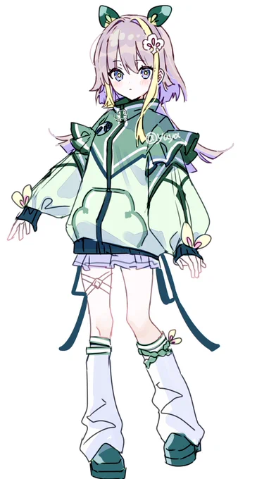 練習で描いたオリキャラちゃん 