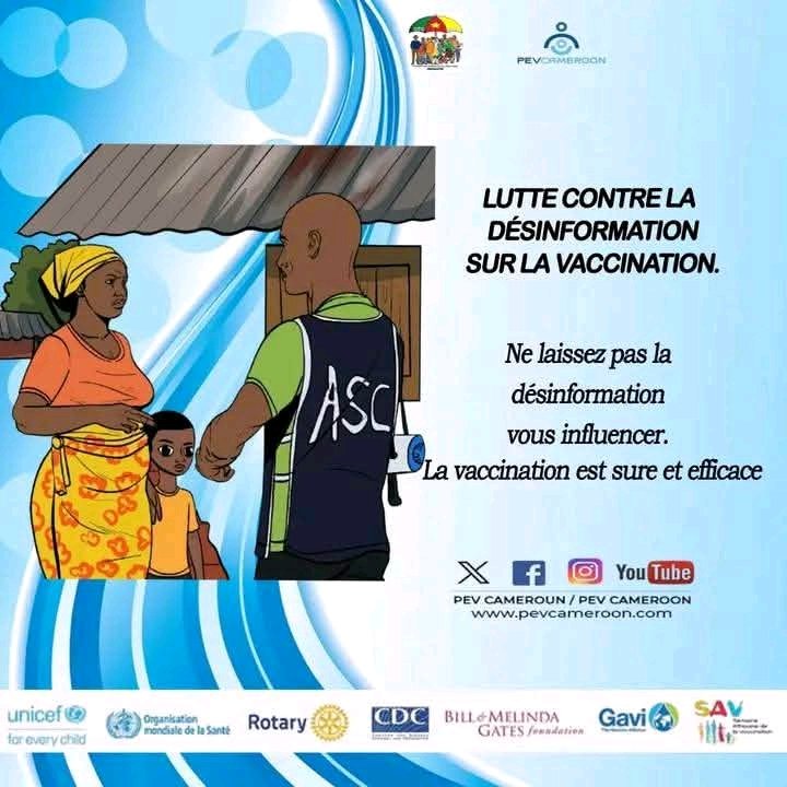SalomonGraoson's tweet photo. Beaucoup de choses sont dites autour de cette campagne de vaccination.
Face aux mensonges et contre-vérités en circulation, la vaccination contre la poliomyélite demeure efficace et sûre !
#PolioGameOver25
#PEVAdamaoua https://t.co/YUwI2n5x8m