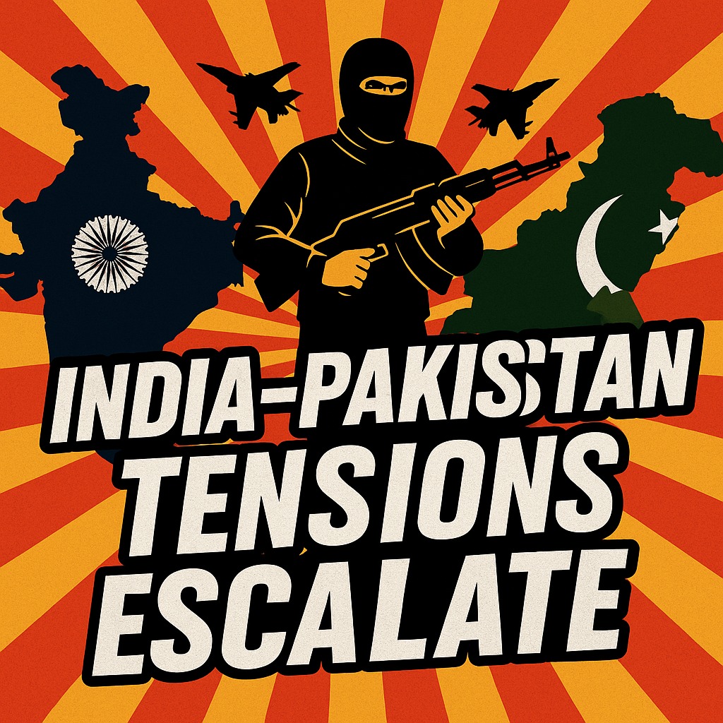 FuN302's tweet photo. 📰 India vs Pakistan 2025 Update:
Tensions soar after the deadly Kashmir attack. Diplomatic ties broken. Military on high alert. Is war inevitable? 🇮🇳🇵🇰
👉 Read full details here: https://t.co/yRzTQxkYJK
#IndiaVsPakistan #KashmirAttack #BreakingNews #IndoPakTension https://t.co/n3G3Lq7dph