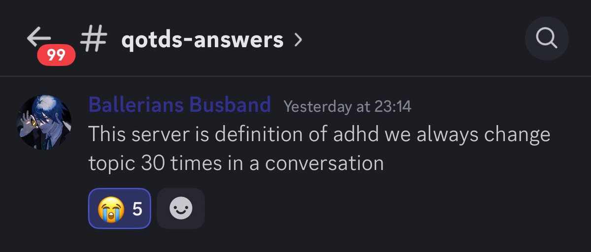 Mind you the qotd is our favorite season