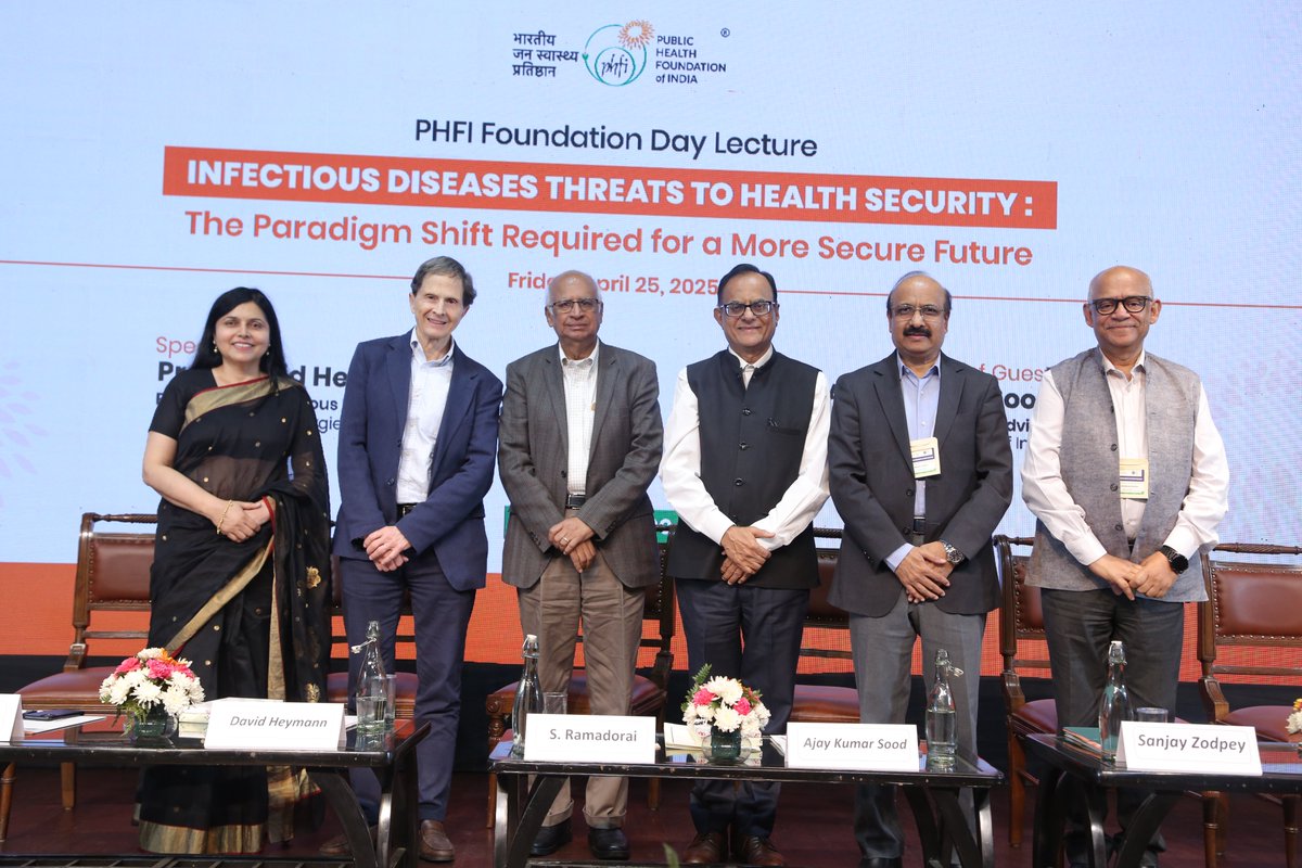 Office of Principal Scientific Adviser to the GoI (@prinsciadvoff) on Twitter photo The Principal Scientific Adviser to the Government of India — Prof. Ajay Kumar Sood, graced the occasion of <a href="/thePHFI/">Public Health Foundation of India (PHFI)</a>'s Foundation Day as the Chief Guest and chaired the Foundation Day Lecture at PHD Chamber of Commerce and Industry, New Delhi on 25th April 2025.
Prof. Sood The Principal Scientific Adviser to the Government of India — Prof. Ajay Kumar Sood, graced the occasion of <a href="/thePHFI/">Public Health Foundation of India (PHFI)</a>'s Foundation Day as the Chief Guest and chaired the Foundation Day Lecture at PHD Chamber of Commerce and Industry, New Delhi on 25th April 2025.
Prof. Sood