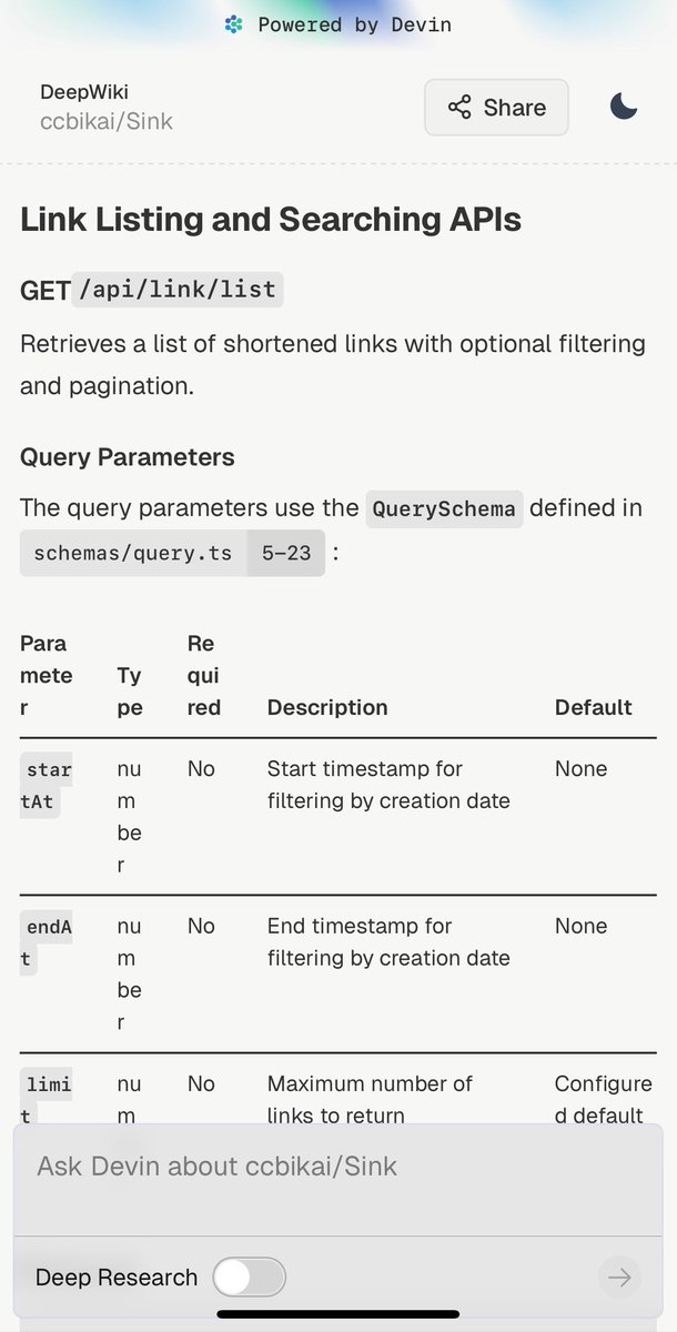 miantiao's tweet image. 今日最佳 AI 产品是 DeepWiki， 除了可以画架构图、时序图外，还能直接生成接口文档。

怎么使用呢？ github. com 换成 deepwiki. com 就行