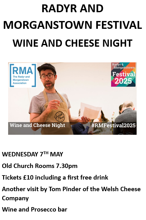 FESTIVAL WINE AND CHEESE:  Tom's last two visits sold out, so get your tickets quickly. Tom will be introducing some new Welsh artisan cheeses which will also be on sale.