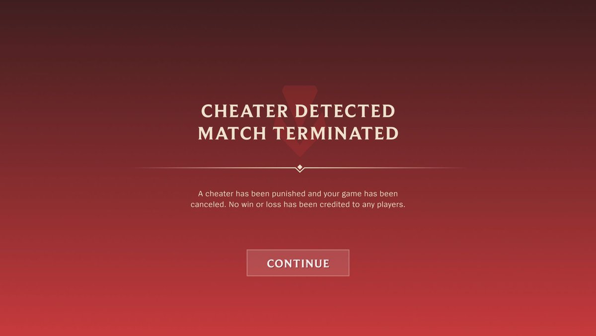 Acabo de enterarme de lo que está pasando con el sistema "anti-trampas" de <a href="/wildriftES/">League of Legends: Wild Rift</a> 

Si os planta un ban injustificado, no dudéis en reportarlo a través del sistema de tickets, que ya no sois el primer caso que conozco y se lo han solucionado.