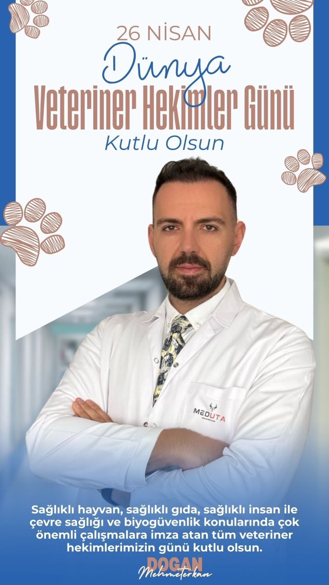 drmehmeterkan's tweet photo. Tüm Veteriner Hekim meslektaşlarımın 26 Nisan Dünya Veteriner Hekimleri Günü kutlu olsun. #VeterinerHekim https://t.co/4tIMDnHZTs
