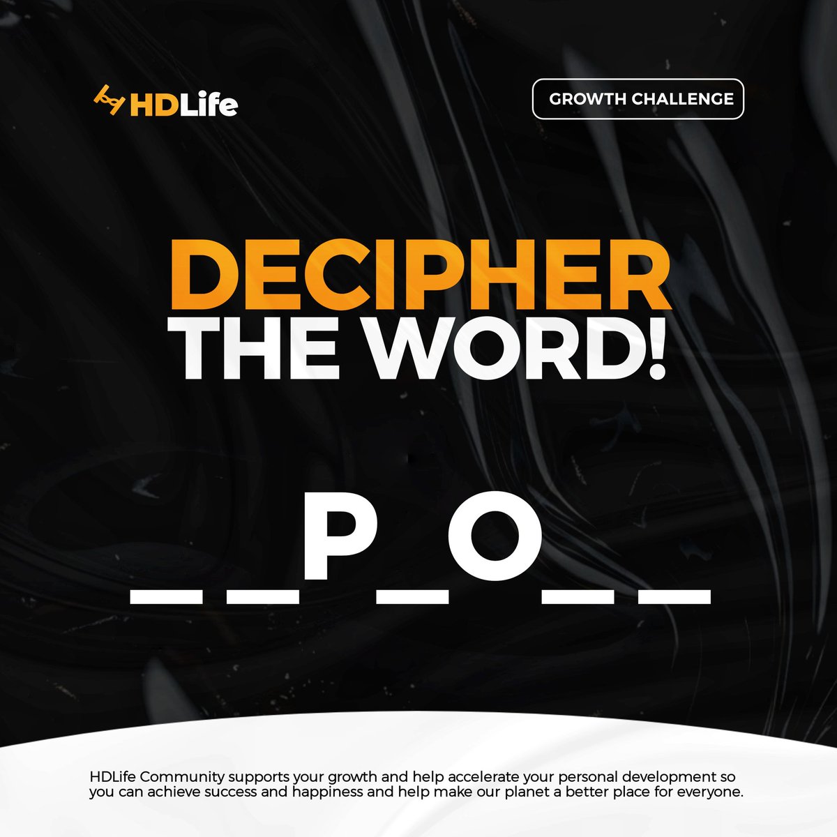 HDLifeCommunity's tweet photo. It’s Fun Saturday Again!😀

Let's see who gets the word first.

Follow @HDLifeCommunity now &amp; turn on the
notifications 🔔 to stay locked-in on growth.

Enjoy your weekend HDLife family!

#HDLife 
#Games
#Growth
#WeekendVibes
#HappyWeekend
#HDLifeCommunity
#PersonalDevelopment https://t.co/og1uVEafxQ