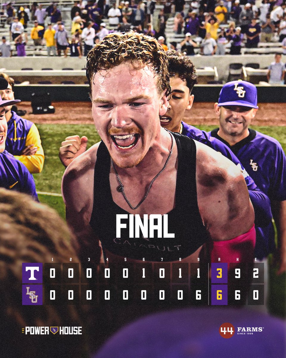 LSUbaseball's tweet photo. GEAUX TIGERS https://t.co/wrzK3rhJqf