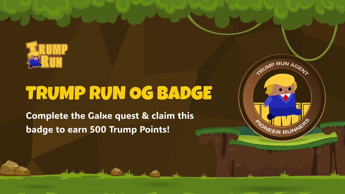 TrumpRunAgent's tweet photo. ๐ OG Badge: Pioneer Runners, first to the guns
OG = 500 TRUMP POINTS ๐ฐ
Early birds eat, late frens weep ๐ชฆ
No badge? Grab one here๐
https://t.co/e0kX5MY9De
#TrumpRunAgent #GameFi #Somnia https://t.co/KjdqSL4UKH