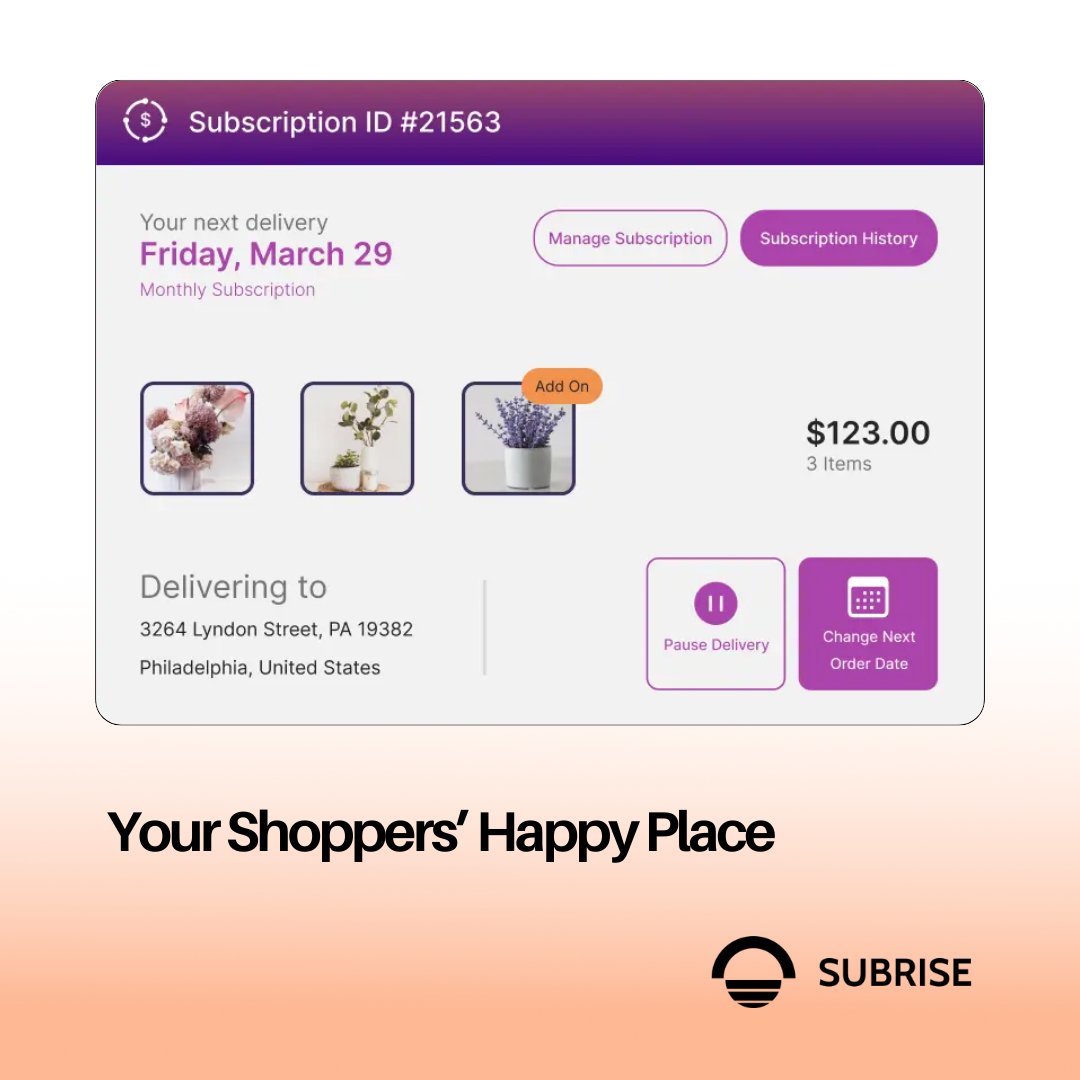 Subrise Subscriptions App - For Shopify tweet media