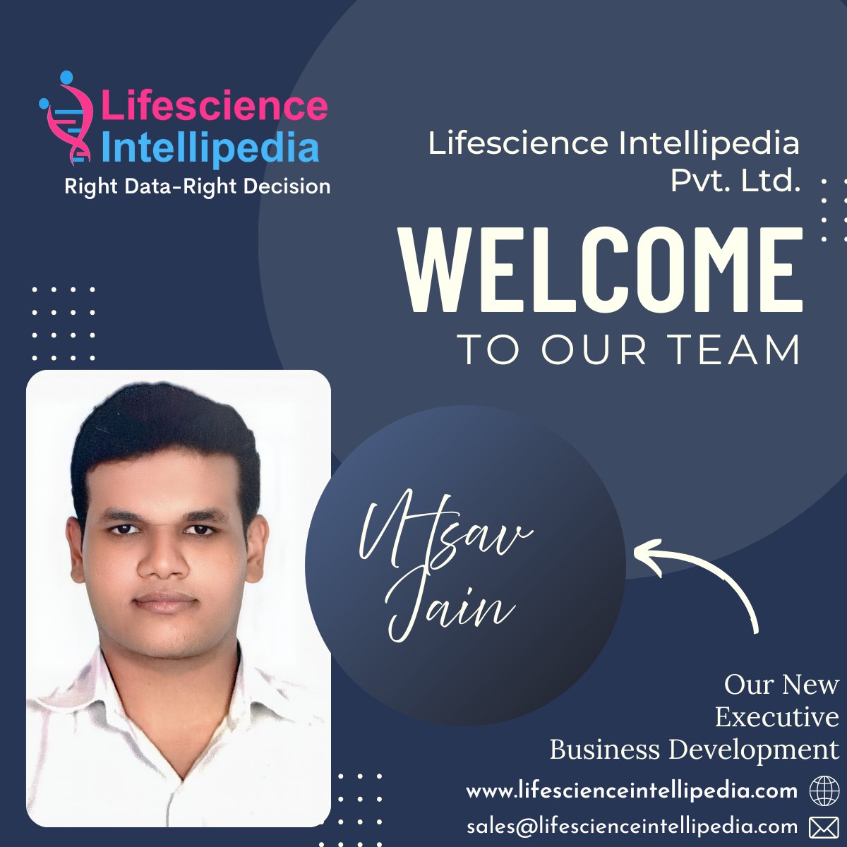 Chemx_database's tweet photo. Dear Utsav Jain

We’re thrilled to welcome you to our team at Lifescience Intellipedia Pvt. Ltd.!
Your expertise and enthusiasm will be a great addition to our growing family. Here's to new beginnings and great achievements together!

@LSIntellipedia
@Chemx_database https://t.co/fGBAn21qmn