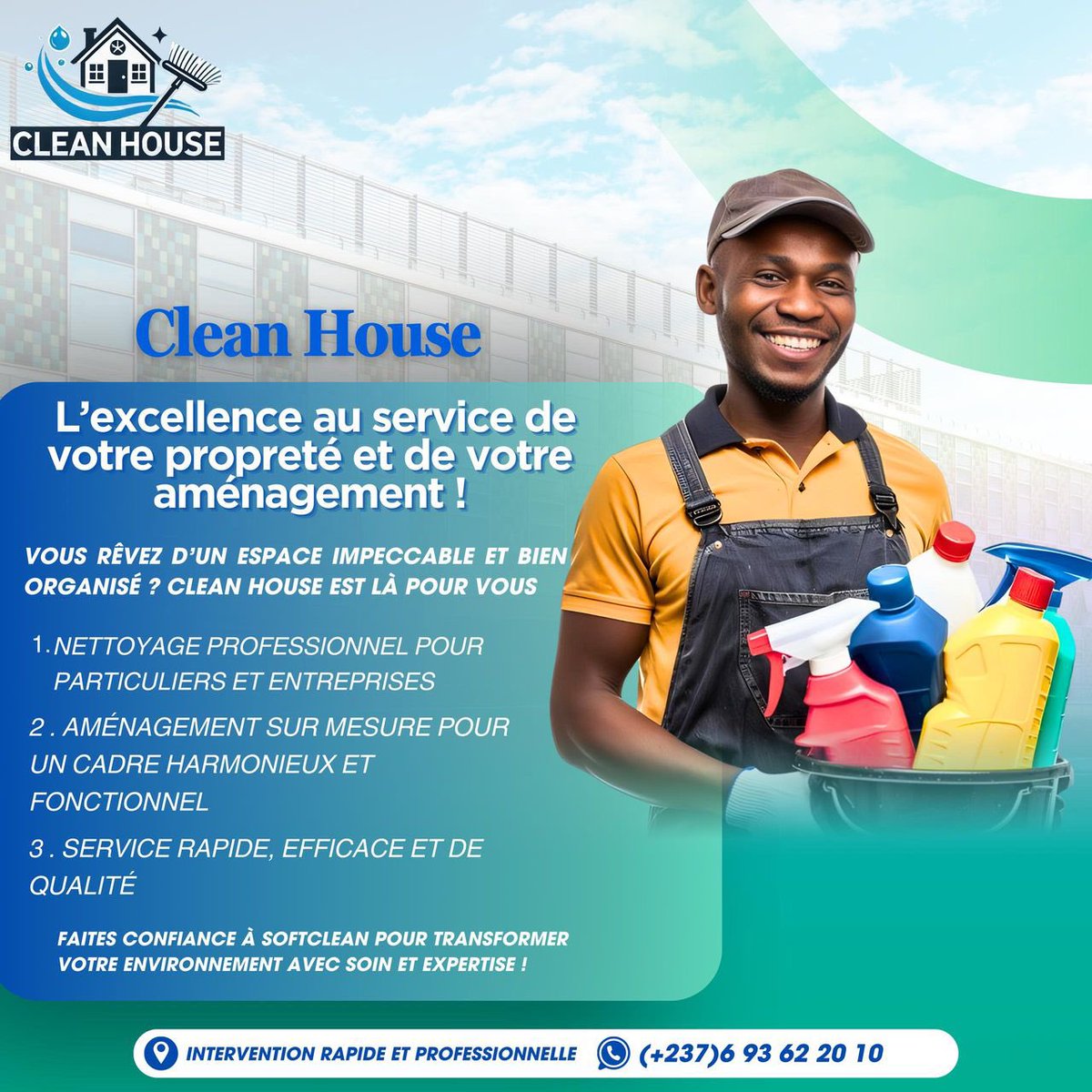 hermannekwlla's tweet image. Pardon aidez moi à partager 🙏🏾

Clean House – La saleté n’a qu’à bien se tenir !
Maison, bureau, carreaux, taches, poussière ? 
On ne nettoie pas, on exorcise la saleté !
On nettoie tout jusqu’à ce que ça brille !
Appelez maintenant : 693 62 20 10
#Nettoyage #CleanHouse #Douala