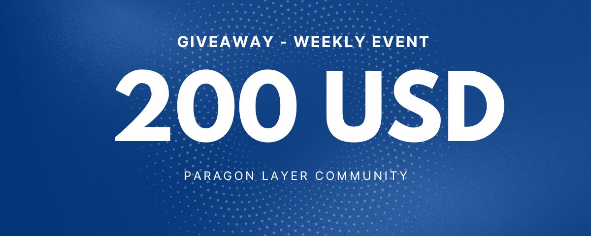 paragonlayer's tweet photo. Paragon Giveaway π
π Happy Friday, Paragon Community! π
Like this tweet & drop your wallet address (registered on https://t.co/FIUdkrNrd2) to enter our $200 pUSD giveaway! π°π₯
π― 20 lucky winners will receive 10 pUSD each!
β³ Duration: 24 hours only!
#ParagonLayer #Giveaway #OpenBanking