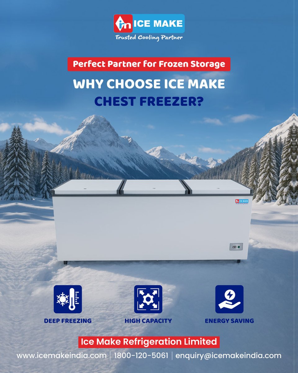 IceMakeRef's tweet photo. Power-Packed Benefits of Ice Make Chest Freezer
✅ Deep Freezing
✅ High Storage Capacity
✅ Durable Body
✅ Energy Saving
✅ Perfect for Retail & Food Business
Get Yours Today!
#IceMake #ChestFreezer #DeepFreezer #CoolingSolutions #RefrigerationExperts #FrozenStorage https://t.co/bKLQXCRJ4w