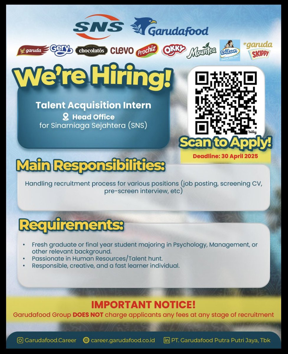keroropanda's tweet photo. T&amp;C posisi Distribution Development &amp; Talent Acquisition Intern https://t.co/WnyB8k1IUy