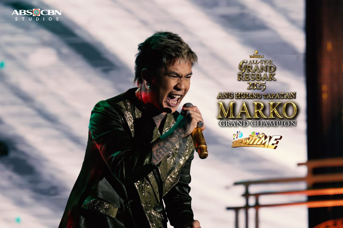 Congratulations, Marko Rudio! Tawag ng Tanghalan All-Star Grand Resbak Grand Champion! 🔥⛰️🌊🍃 

#TNTGrandResbakAngHulingTapatan #ItsShowtime #ABSCBN #StarMagic #ABSCBNMusic