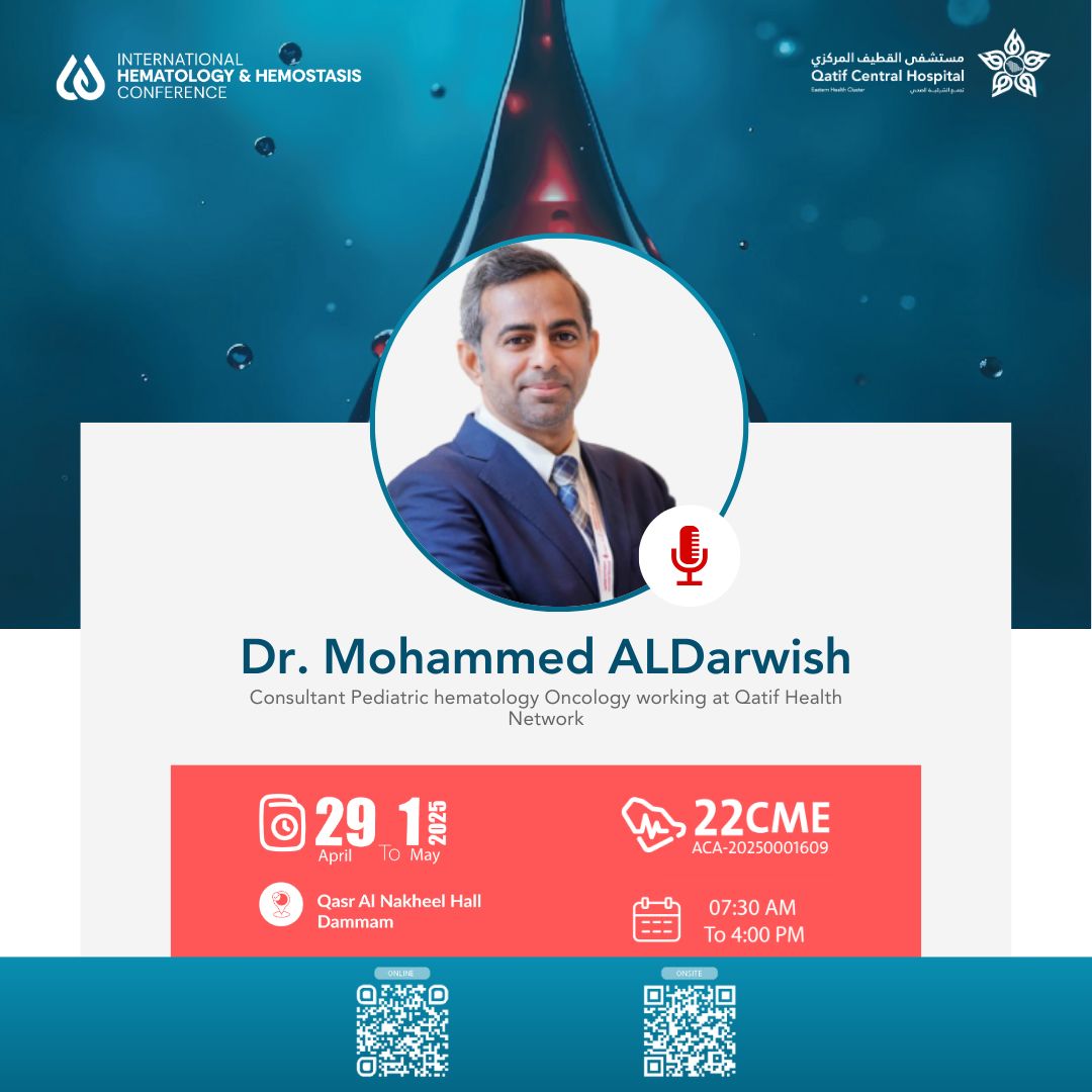 AfaqLms's tweet image. Exploring advancements in Thalassemia care at #IHHC2025!
Saudi and international experts share their insights 🇸🇦🌍👇

🩸 Dr. Kofi A. Anie – Coping with Sickle Cell Disease
🩸 Dr. Ohoud Koshari – Impact of Severe Anemia in Sickle Cell Disease Patients
🩸 Dr. Mohammed AlDarwish –…