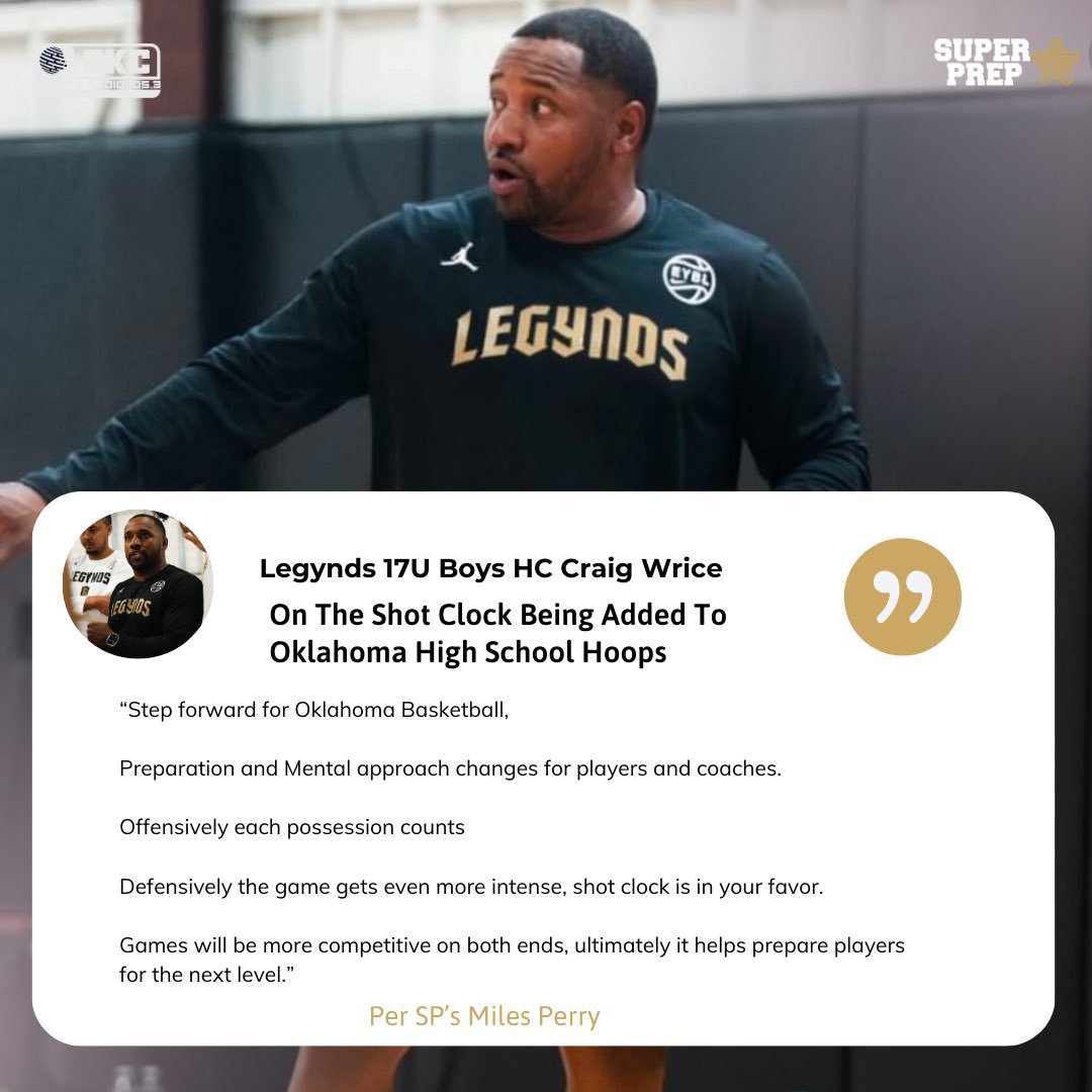 Super Prep (@prep_super) on Twitter photo Super Prep Miles Perry spoke with some of Oklahoma’s own on the trending topic of the shot clock being implemented into high school basketball. <a href="/rylittlejohn/">Rylie (Torrey) Littlejohn</a> <a href="/_CoachWrice_/">Craig Wrice</a> <a href="/Coach_McBride_/">Hayden McBride</a> Super Prep Miles Perry spoke with some of Oklahoma’s own on the trending topic of the shot clock being implemented into high school basketball. <a href="/rylittlejohn/">Rylie (Torrey) Littlejohn</a> <a href="/_CoachWrice_/">Craig Wrice</a> <a href="/Coach_McBride_/">Hayden McBride</a>