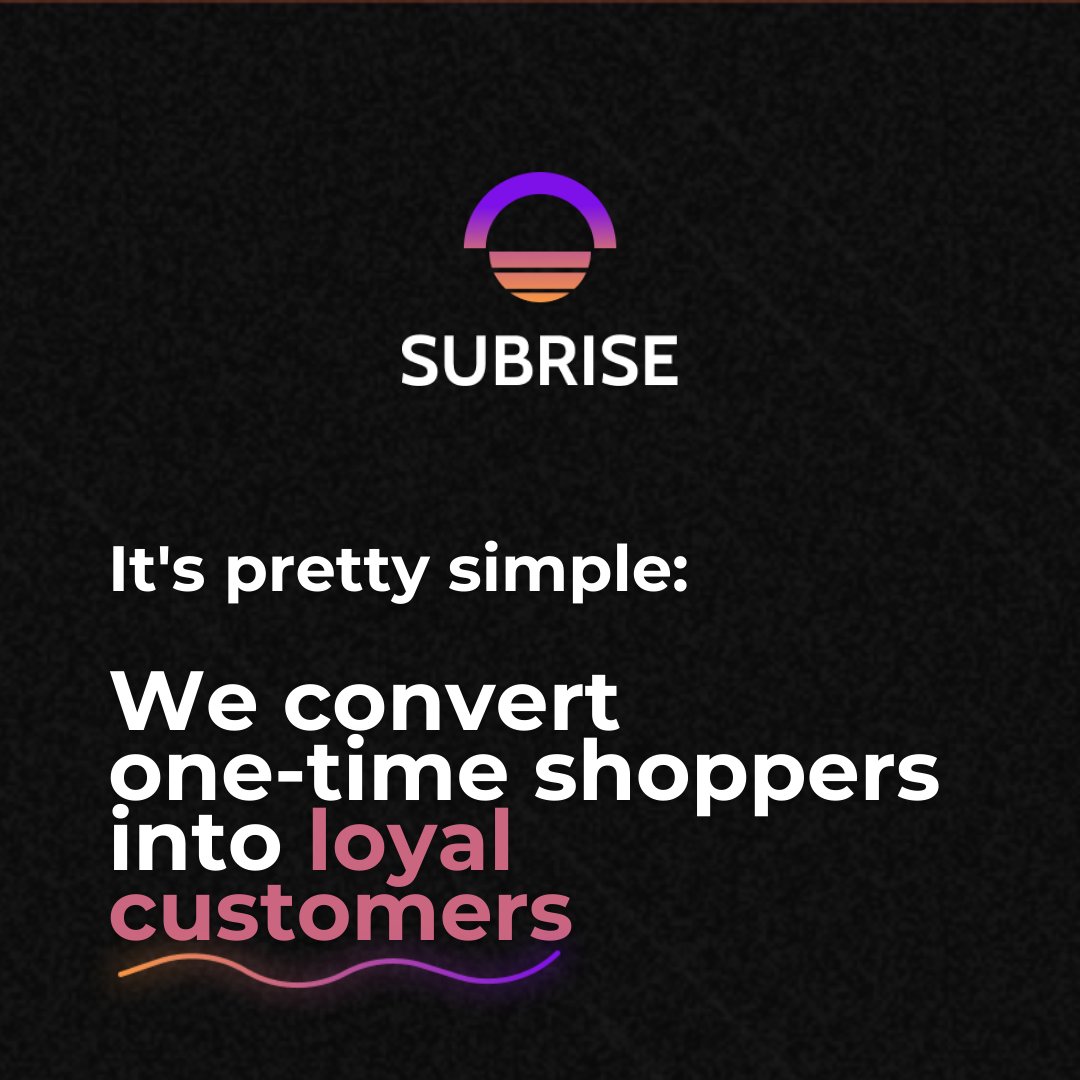 Subrise Subscriptions App - For Shopify tweet media