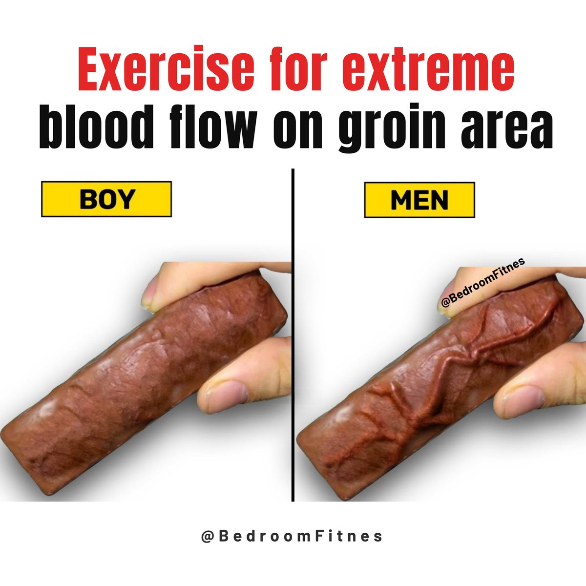 BedroomFitnes's tweet photo. 5 Exercises for extreme blood flow on groin area, all men should do this, 👇

For educational purpose only. 💯 https://t.co/Q9OY8VzDP1