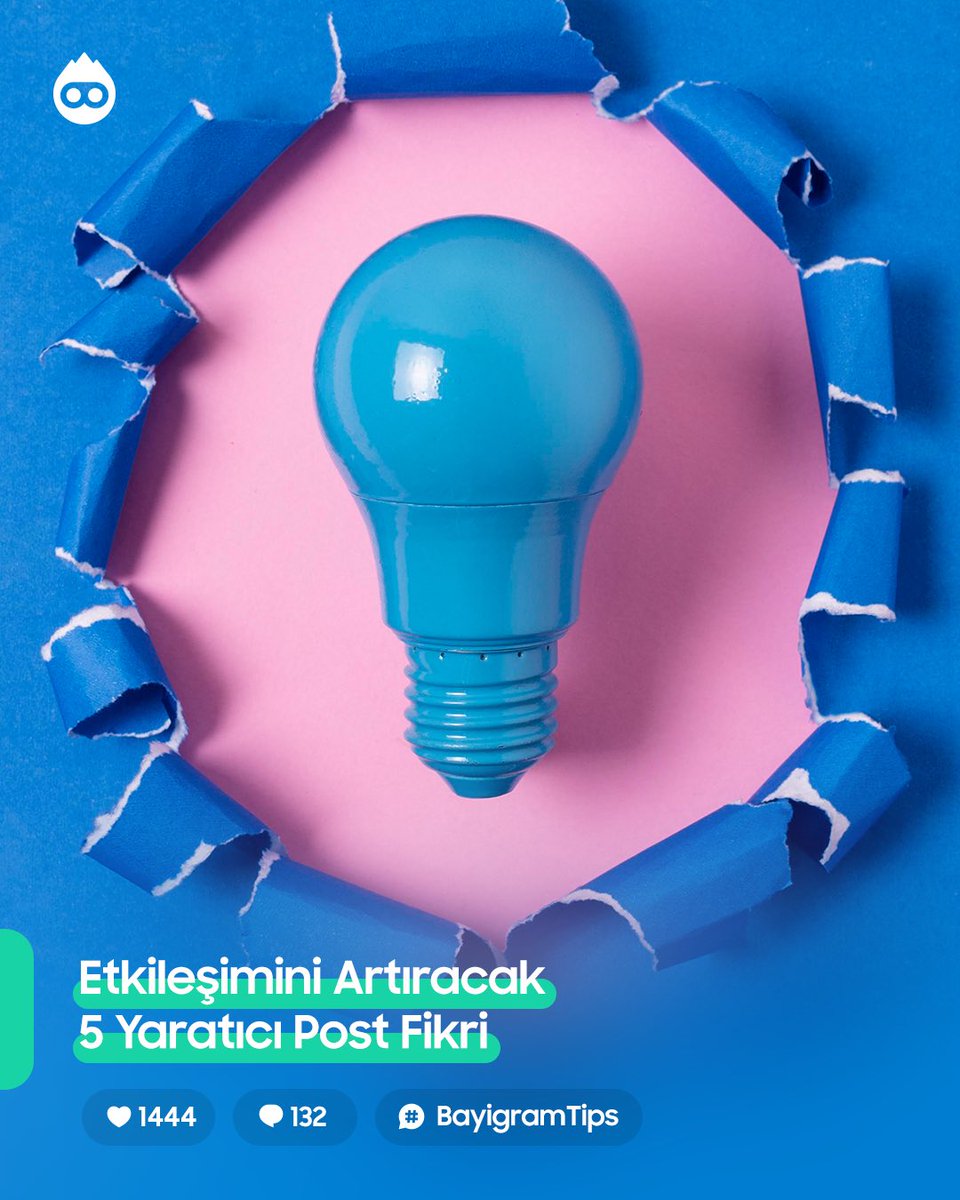 Etkileşimini Artıracak 5 Yaratıcı Post Fikrini Sizler İçin Derledik.

Keşfetmek İçin: instagram.com/p/DI5nA2Zs95f/…