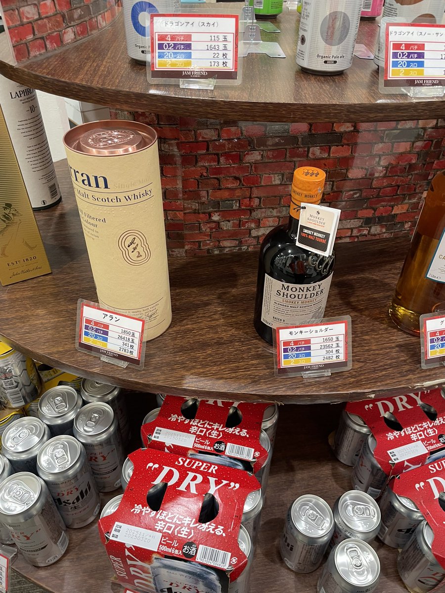 ganbare_bell's tweet photo. 上堂店取材は私でした🔔

パチンコ屋さんに置くウイスキー
としては最高峰かも⁉️

アランはこれからの時期
ハイボールおすすめですよ☺️

岩手のユーザーさん
また来月お会いしましょう✨

#PR
#ジャムフレンド上堂店
#でちゃう取材_金 https://t.co/I590UKoSLy