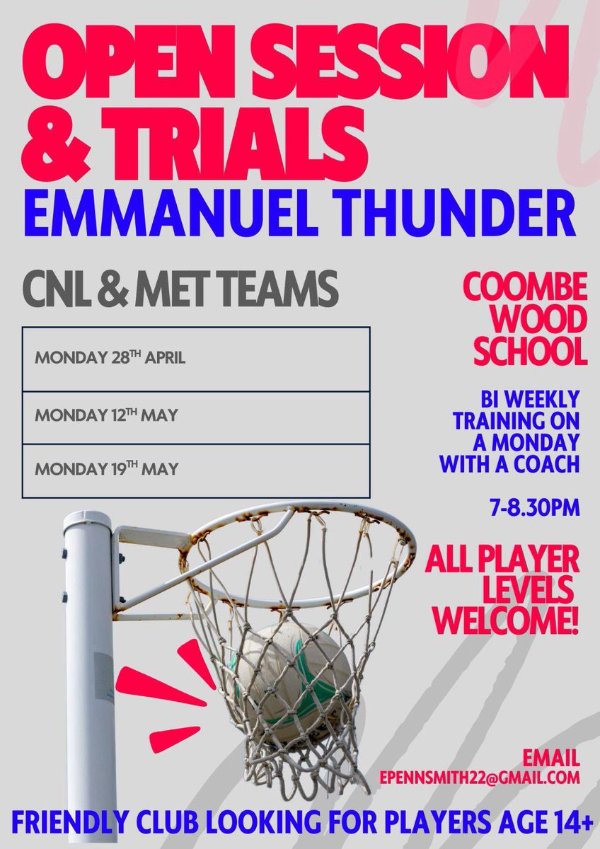Emmanuel Thunder Netball tweet media
