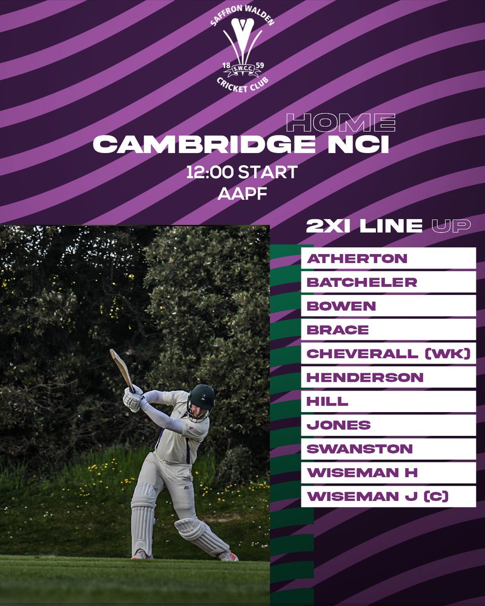 Saffron Walden CC (@swcccrocus) on Twitter photo Game Day 2οΈβ£
The #1STXI make the short trip to <a href="/SBCCRAMS/">Sawston & Babraham Cricket Club</a>, while the #2NDXI kick off their 2025 season at home against <a href="/CambridgeNCICC/">Cambridge NCI CC</a> π‘
Letβs have it!
#SWCC #SaffronWalden #Lineup #Cricket Game Day 2οΈβ£
The #1STXI make the short trip to <a href="/SBCCRAMS/">Sawston & Babraham Cricket Club</a>, while the #2NDXI kick off their 2025 season at home against <a href="/CambridgeNCICC/">Cambridge NCI CC</a> π‘
Letβs have it!
#SWCC #SaffronWalden #Lineup #Cricket