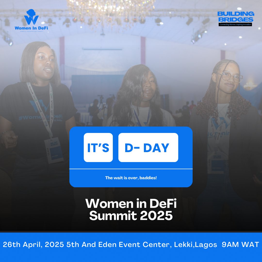 womenindefi_org's tweet photo. It’s D-DAY, Baddies! The WID Summit 2025 is finally here — a day to connect, build, and inspire innovation! 

Get ready for powerful conversations, unforgettable moments, and bridges that will shape the future. See you soon!

#widsummit25 #womenindefi #widbaddies https://t.co/mum9CrVxph