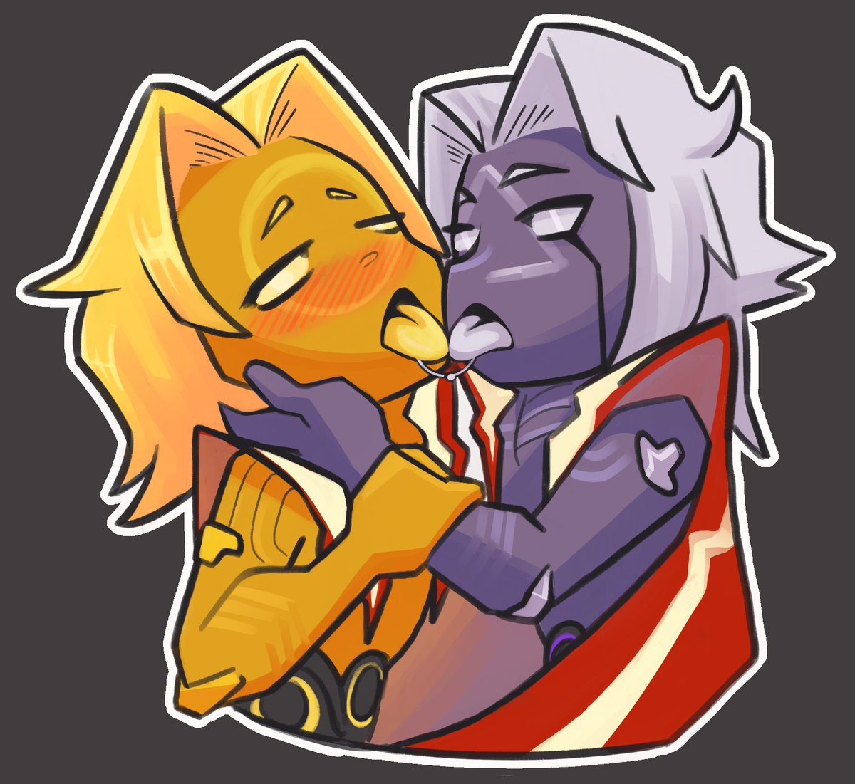 Did someone say stickers???
Consider this an interest check- I typically order stickers in 10s for my table but if enough people are interested Ill get exteas made and figure out some kinda way for you to order one-