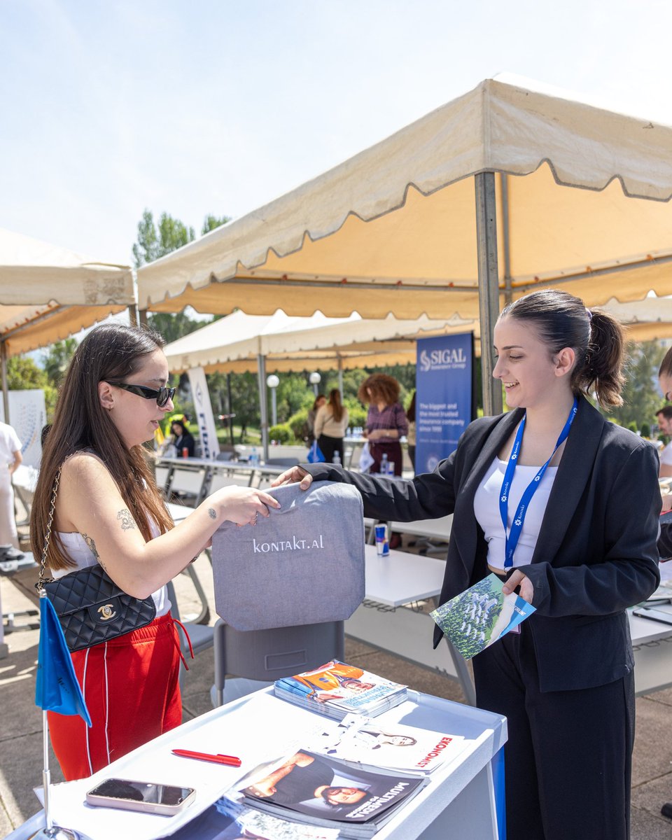 🎓 Pjesëmarrje në Panairin e Punës tek Universiteti Metropolitan!

Një mundësi e shkëlqyer për të takuar talentë të rinj dhe për të ndarë vizionin tonë për të ardhmen.

#kontakt #ndryshe #panairpune #wearehiring #students #universitystudent