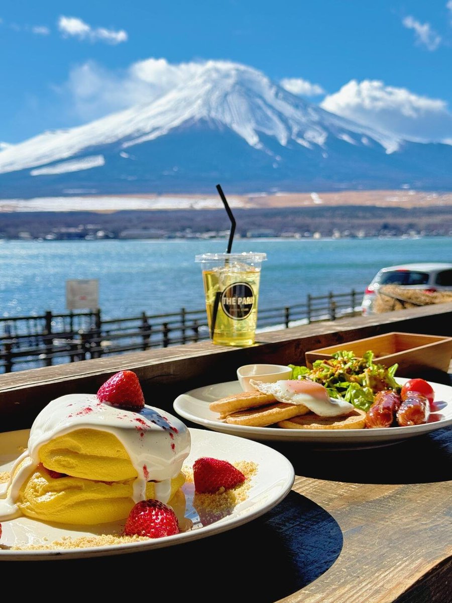景色は美味しいものとよく合いますよ✨🌈