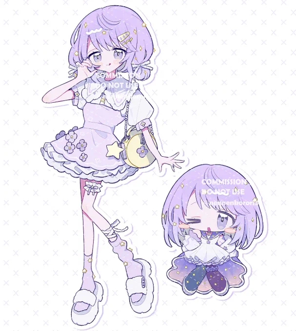 しほ様の記念グッズのイラストを描かせていただきました!お誕生日&ご活動8周年おめでとうございます! 