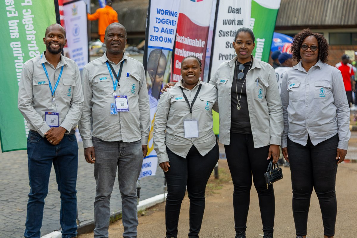 WFP_Zimbabwe's tweet image. As #ZITF2025 draws to a close, there’s still time for a meaningful conversation on food security. Visit our stand and let’s talk solutions, sustainability, and leaving no one behind.