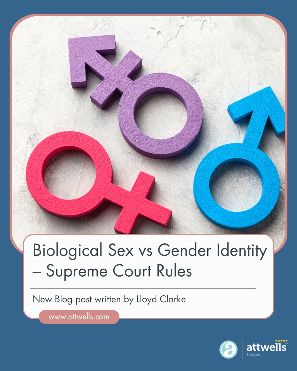 New Blog: The UK Supreme Court has clarified that, for the Equality Act 2010, “sex” means biological sex..

Read more: l8r.it/Wa6R 

#SupremeCourt #EqualityAct2010 #GenderLaw #EmploymentLaw #LegalUpdate #AttwellsSolicitors #UKLaw #HR #Inclusion #LegalInsight
