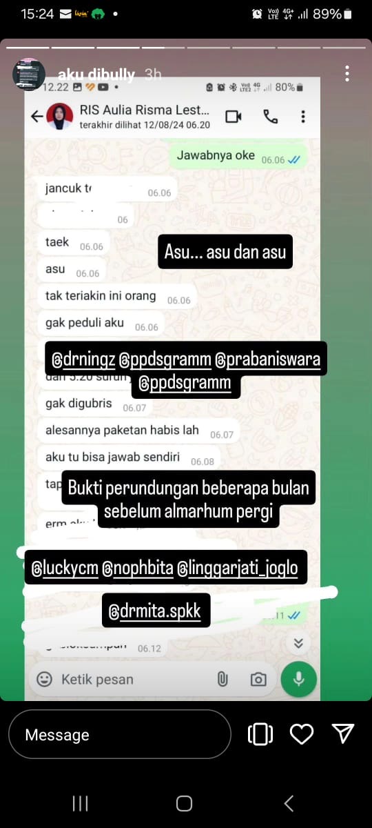 Anonim33582's tweet photo. @kuro_2013 @bambangsuling11 Udah dan kalah viral. Soalnya yang bully almarhumah😢 https://t.co/qEHyobpLIw