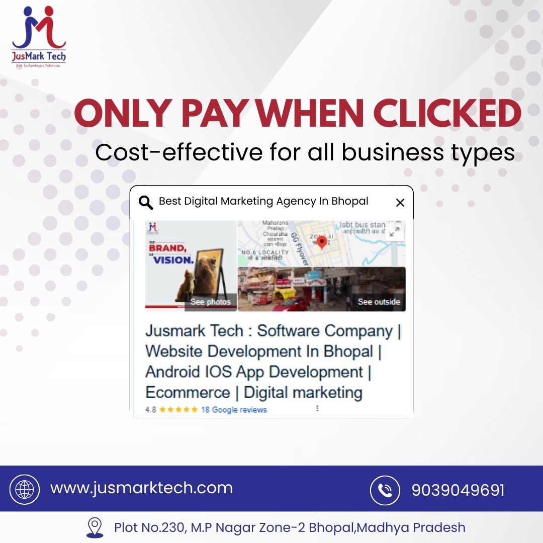jusmarktech's tweet image. Want more local customers walking through your door?
Google Ads is the easiest way to get found FAST when someone searches for what you offer.

📞 Call now: 91117 78778
🌐 Visit: jusmarktech.com
📍 MP Nagar Zone 2, Bhopal, Madhya Pradesh

✨ Let's grow your business.