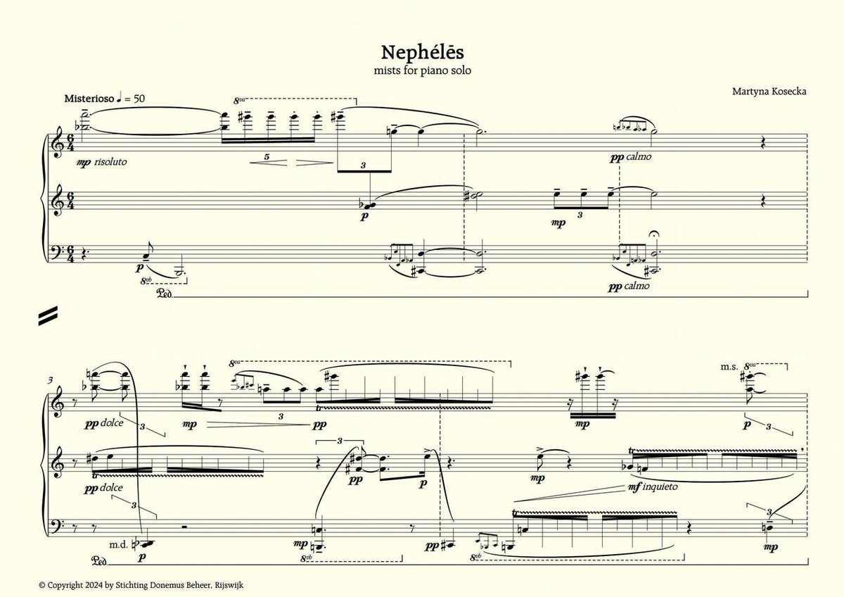Recently published: Martyna Kosecka, 'Nephélēs' for piano, commissioned by Ensemble for These Times - 
ift.tt/K6CWQfZ