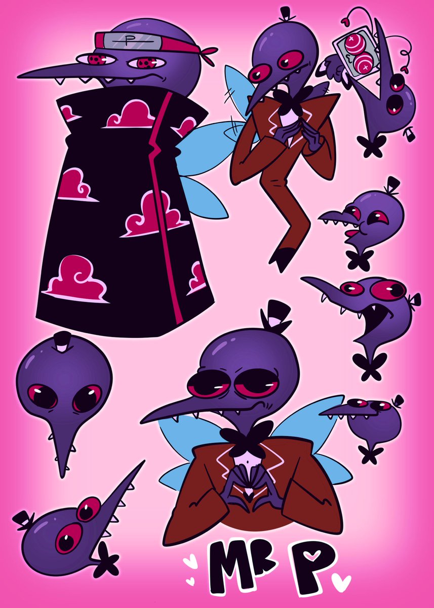 I love my new favorite character in Hazbin Hotel and Helluva Boss, Mr. P.  I loved him in Naruto he was my favorite akstsuki villain. #misterP #HazbinHotel #HelluvaBoss