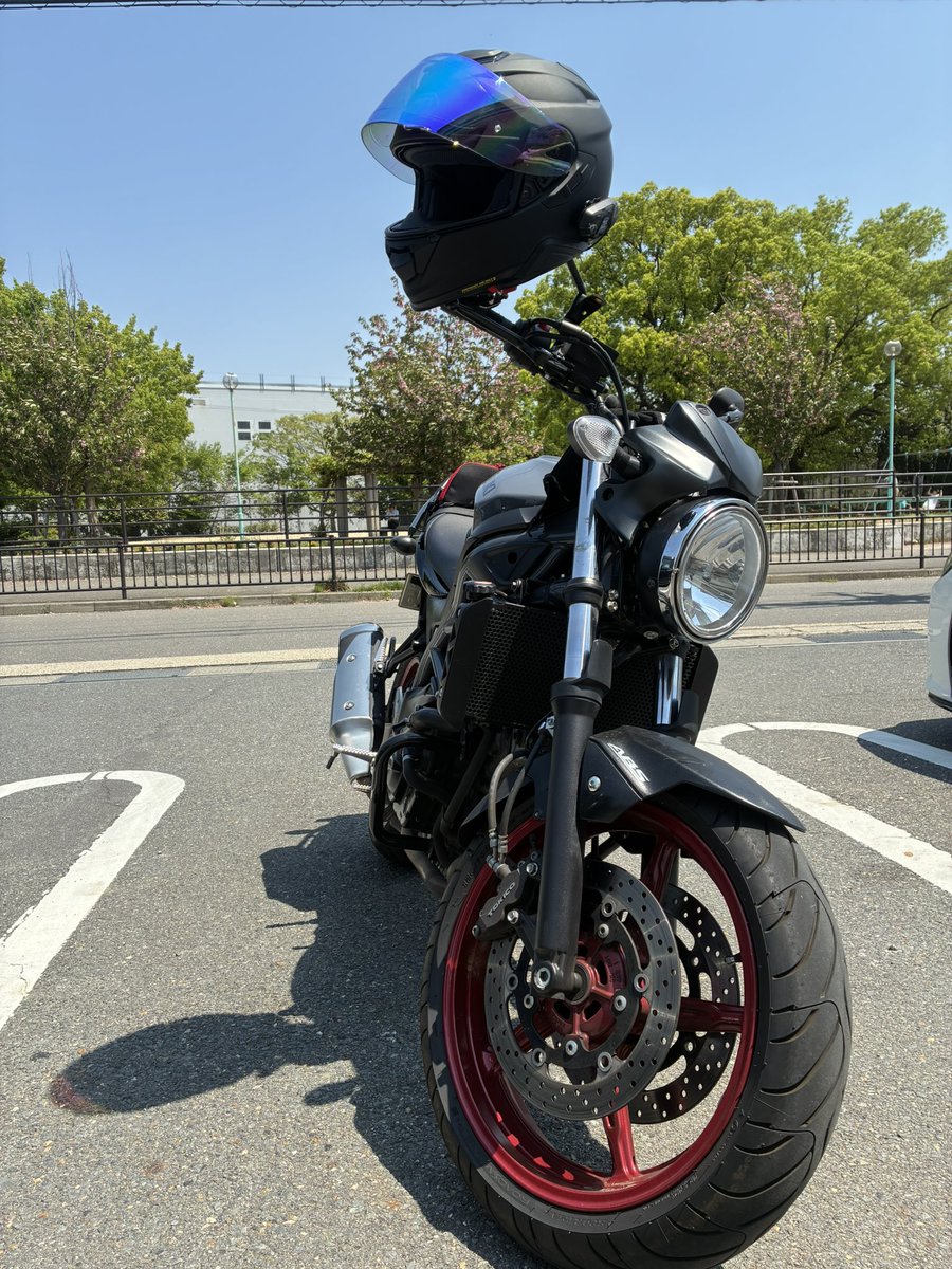 Formen_et's tweet photo. 良い天気！
ラストラン😭
#SV650 https://t.co/YTPvcEve7r