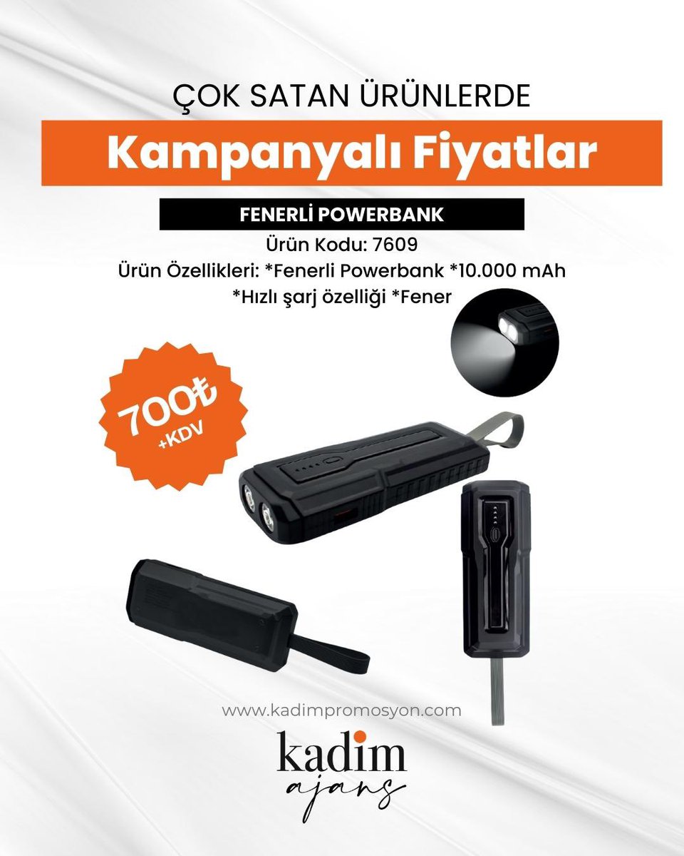 kadimajans's tweet photo. Afet anlarında hayat kurtaran ürünler kampanyalı fiyatlarla!
Fenerli powerbank, ışıklı düdük ve metal el feneri stoklarımızda.
Kritik zamanlarda iletişim ve aydınlatma ihtiyaçlarınız için yanınızdayız.

Ürünlerimiz hakkında detaylı bilgi ve sipariş için:
https://t.co/oj2ybBsTaI https://t.co/MDR3FW43TX