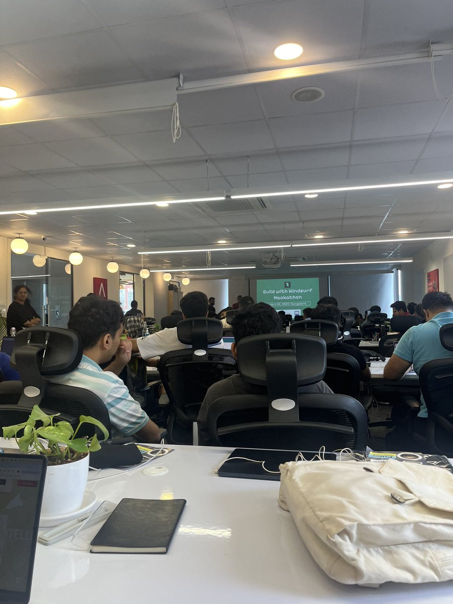 Jaideep Prasad (@jddeep003) on Twitter photo we at the <a href="/windsurf_ai/">@windsurf</a> hackathon at <a href="/AntlerIndia/">Antler India</a> residency!👨💻
where you at?
amazingly organised <a href="/dravishakatoch/">Dravisha</a> <a href="/tushaarmehtaa/">Tushar Mehta</a> 🙌 we at the <a href="/windsurf_ai/">@windsurf</a> hackathon at <a href="/AntlerIndia/">Antler India</a> residency!👨💻
where you at?
amazingly organised <a href="/dravishakatoch/">Dravisha</a> <a href="/tushaarmehtaa/">Tushar Mehta</a> 🙌