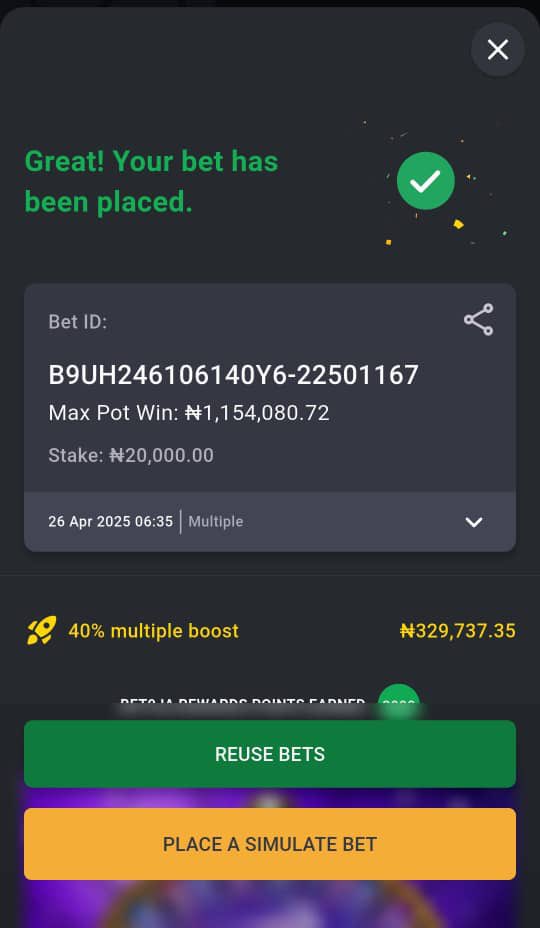 Kingkuti_'s tweet photo. Play this game on @Bet9jaOfficial 

40 odds Code 👉👉 WXRJKC

15 odds Code 👉👉 WXRK9N

5 odds Code 👉👉 WXRL8C

2 odds Code 👉👉 WXRLWT

#Bet9jaCode https://t.co/xBDheq2AaJ