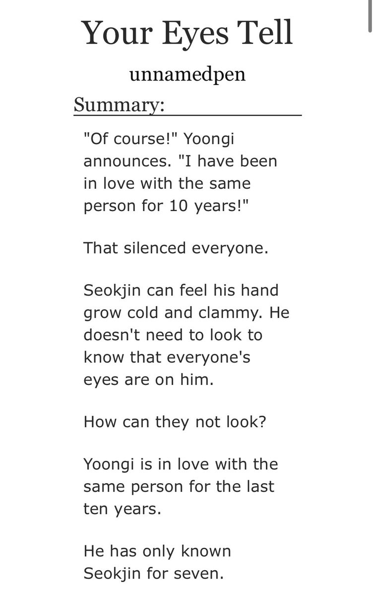 what do you know about pain if you never read this yoonjin fic