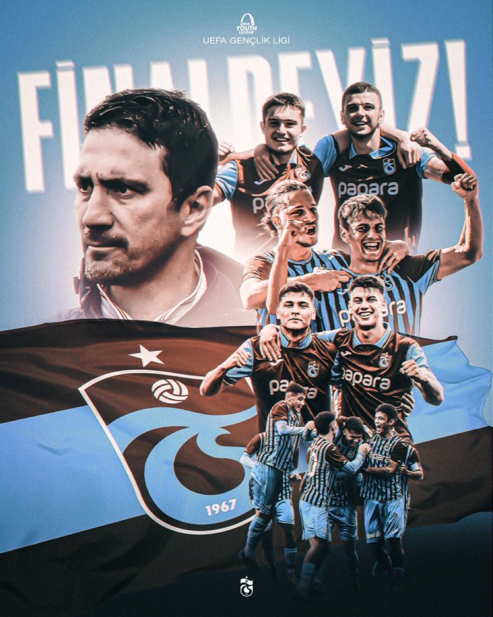 Hamza Hamzaoğlu (@hamza_hmzoglu) on Twitter photo UEFA Gençlik Ligi'nde finale yükselen Trabzonspor U19 takımını ve bu başarıda emeği geçen herkesi gönülden tebrik ediyorum.
Finale giden bu yol, sadece bir turnuva başarısı değil Türk futbolunun gelişimi adına büyük bir kazanım.
Türk futbolunun geleceği için en büyük inancım, UEFA Gençlik Ligi'nde finale yükselen Trabzonspor U19 takımını ve bu başarıda emeği geçen herkesi gönülden tebrik ediyorum.
Finale giden bu yol, sadece bir turnuva başarısı değil Türk futbolunun gelişimi adına büyük bir kazanım.
Türk futbolunun geleceği için en büyük inancım,
