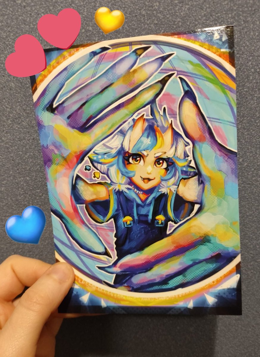 Die zweiten Postkarten kamen heute an. Hatte Farben nochmal überarbeitet, die sind im Druck mega schön geworden!