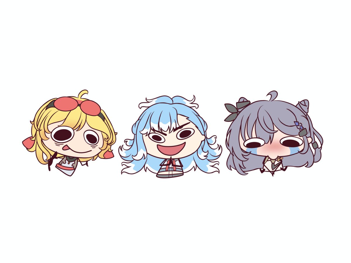 kazumiraa's tweet photo. Zeta, kobo, and kaela in ceker style🐔
#AeruSeni #inKaela #Zetacrylic #hololive #hololivefanart https://t.co/IPzjd1ektB
