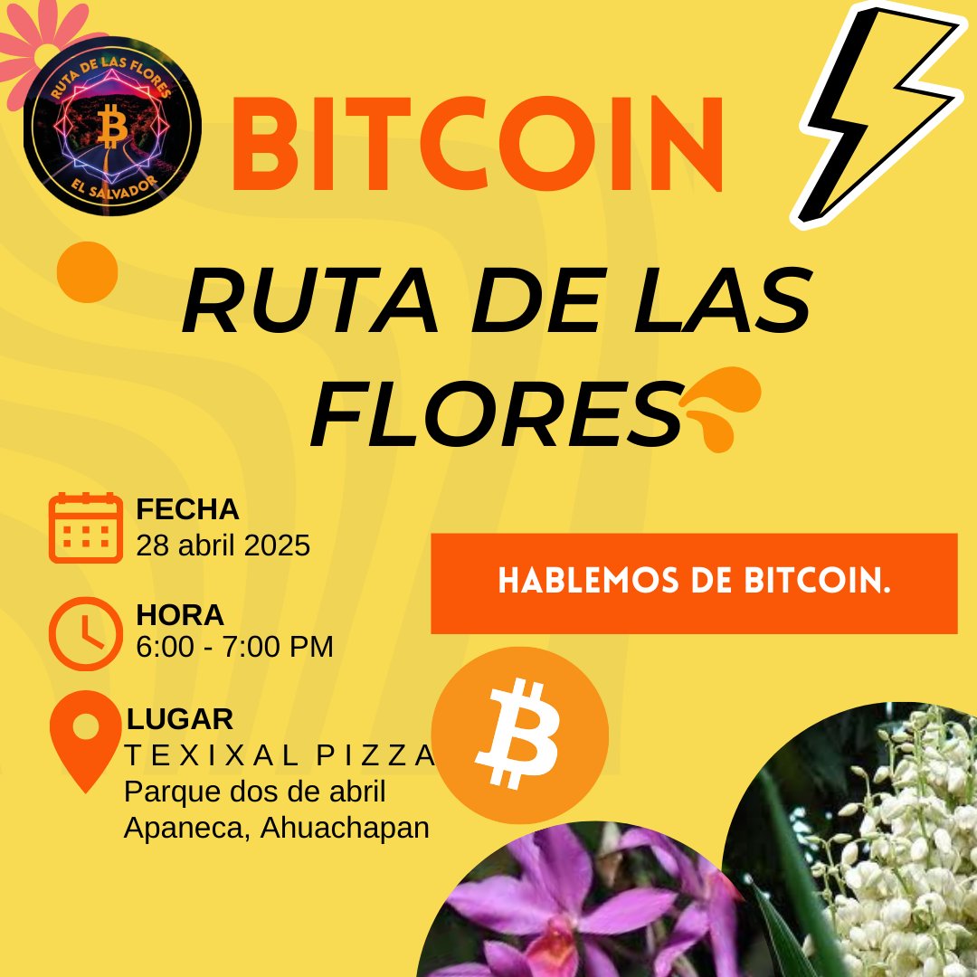 Los últimos lunes de cada mes
Nunca pediremos dinero
No hablamos de política
No hablamos de invertir en Bitcoin
¡Todos están invitados!
The last Monday of each month
We will never ask for money
We dont talk about politics
We don't talk about investing in Bitcoin
You are invated!
