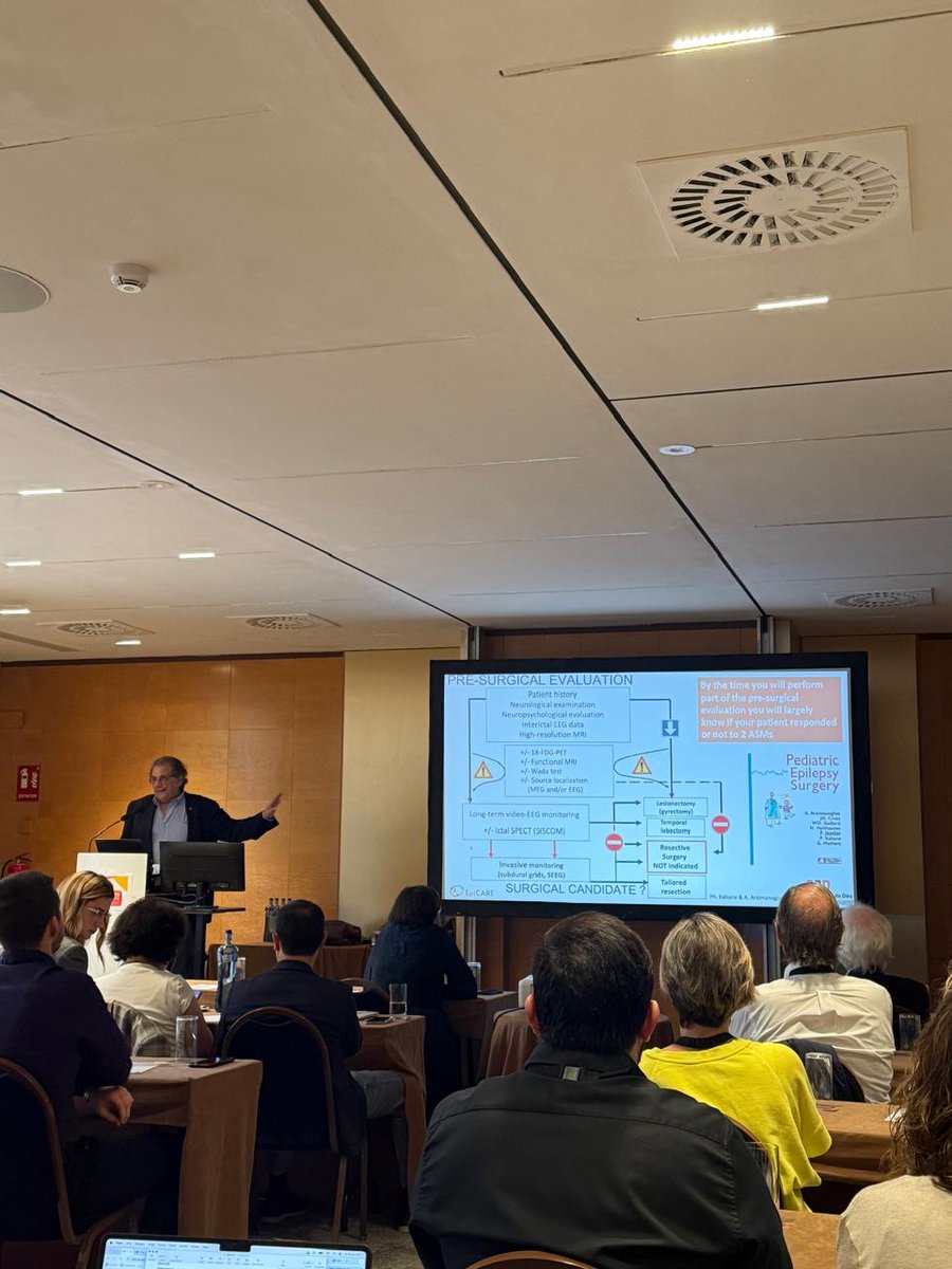 EpiCARE_ERN's tweet image. Now we will enjoy a Morning Debate: "Do we know enough to defend early surgical treatment in children?" by Alexis Arzimanoglou and Kees Braun.